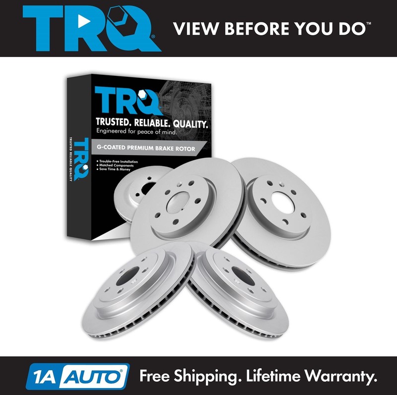 TRQ Front and Rear Brake Rotors Set For 2010-2015 Chevrolet Camaro