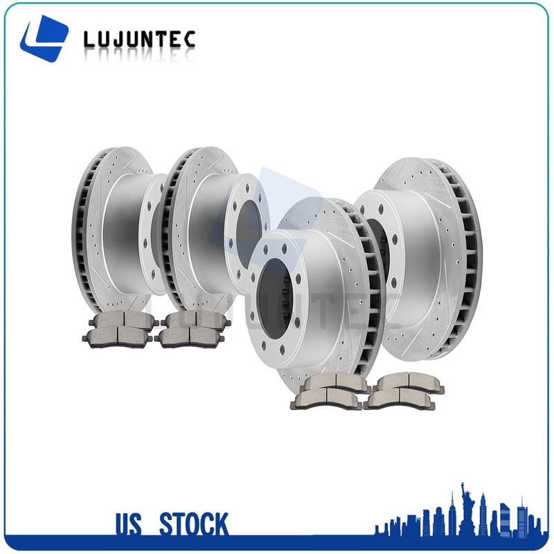 Front Rear Ceramic Pads And Rotors Brake For 2000 Ford F-250 EXCURSION