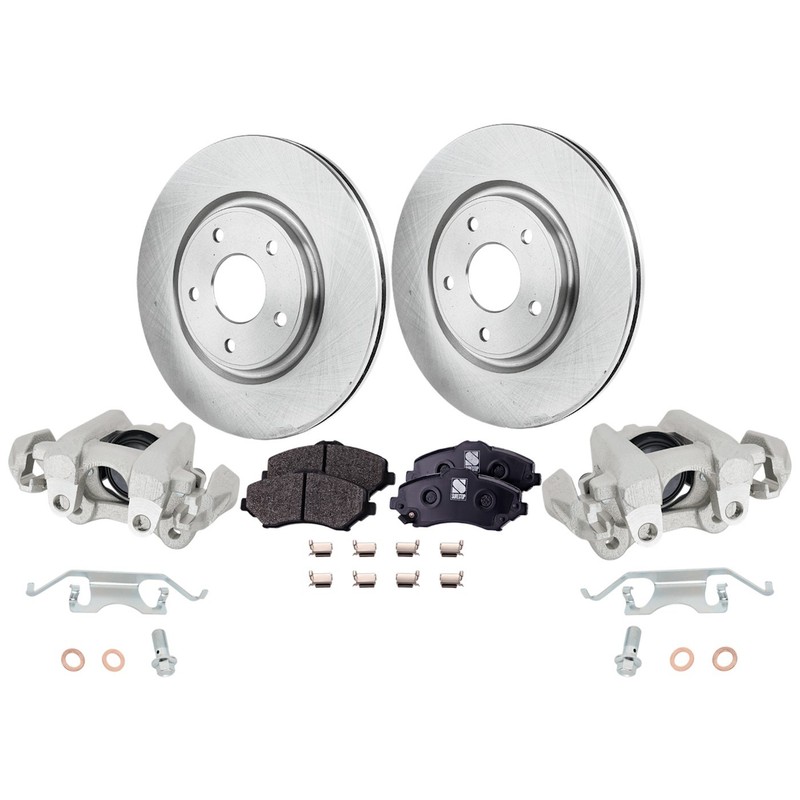 2-Wheel Set Brake Kit With Calipers Front for Dodge Journey 2012