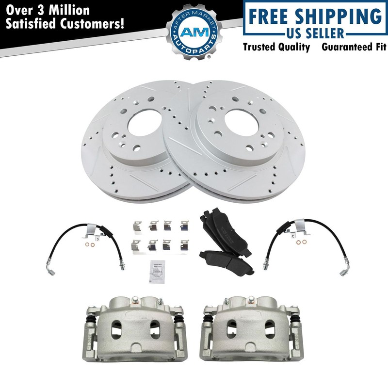 Front Brake Pad & Rotor Kit Fits 2008-2012 Cadillac Chevrolet GMC