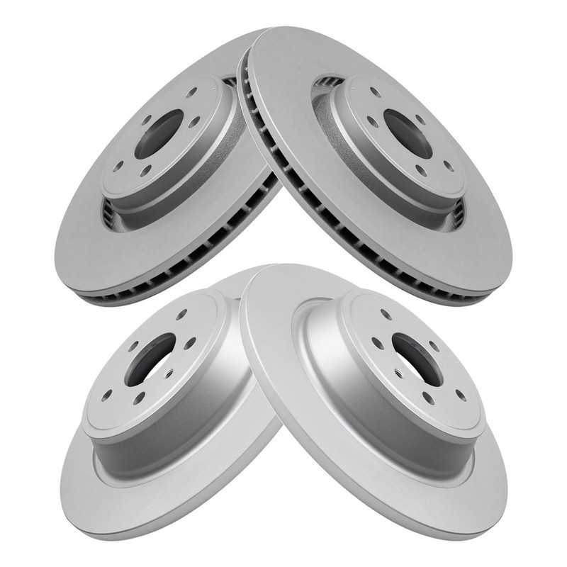 For Lincoln MKC 2015-2019 TRQ BRA10606 Front & Rear Disc Brake Rotors