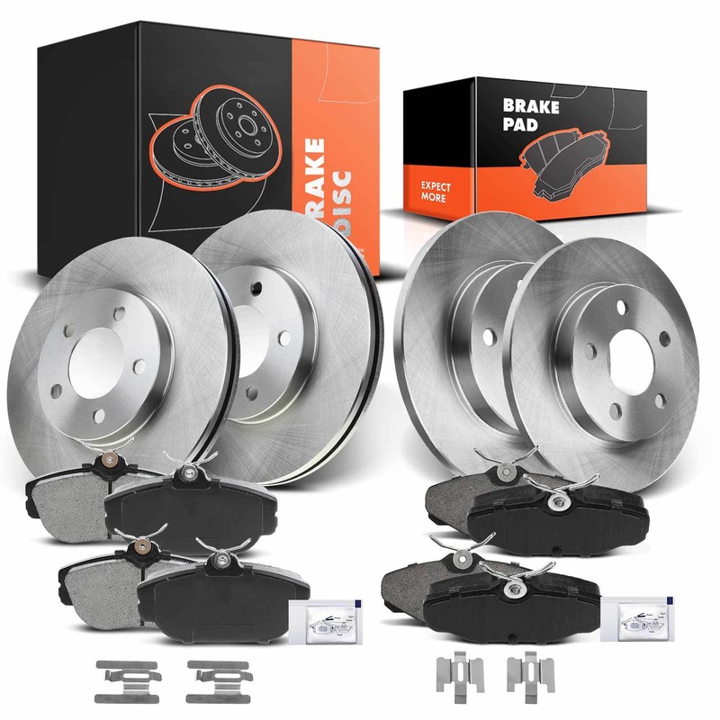 Disc Brake Rotor & Ceramic Brake Pad for Ford Taurus Mercury Sable Front & Rear