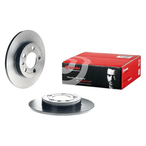 For Audi TT Quattro 00-06 Brembo UV Coated Plain Solid Rear Brake Rotor
