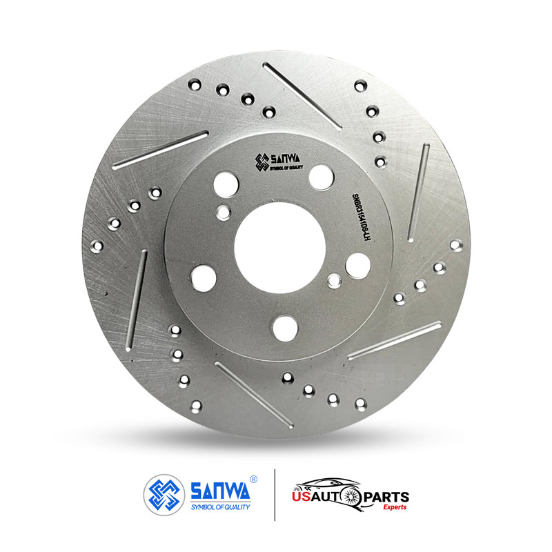 PAIR OF FRONT BRAKE ROTOR VENTED & GEOMET COATED D&S 255mm FOR LEXUS 2010-2017 gallery