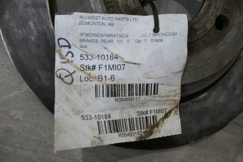 SET OF 4 FRONT & REAR BRAKE ROTORS DISCS, 2021-23 FORD BRONCO SPORT (MSOPS4334) gallery