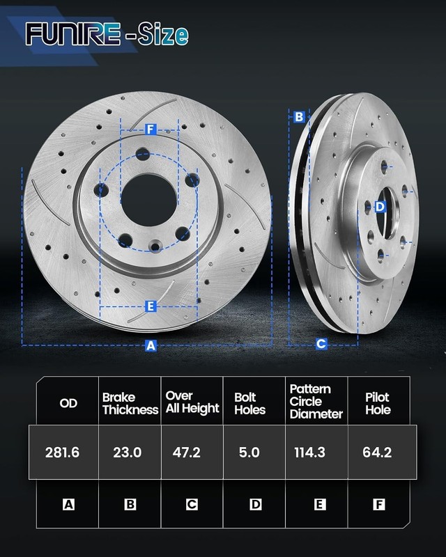 Front Brake Rotors & Pads Kit for 03-07 Accord V6 06-15 Civic GX NG Open Box gallery