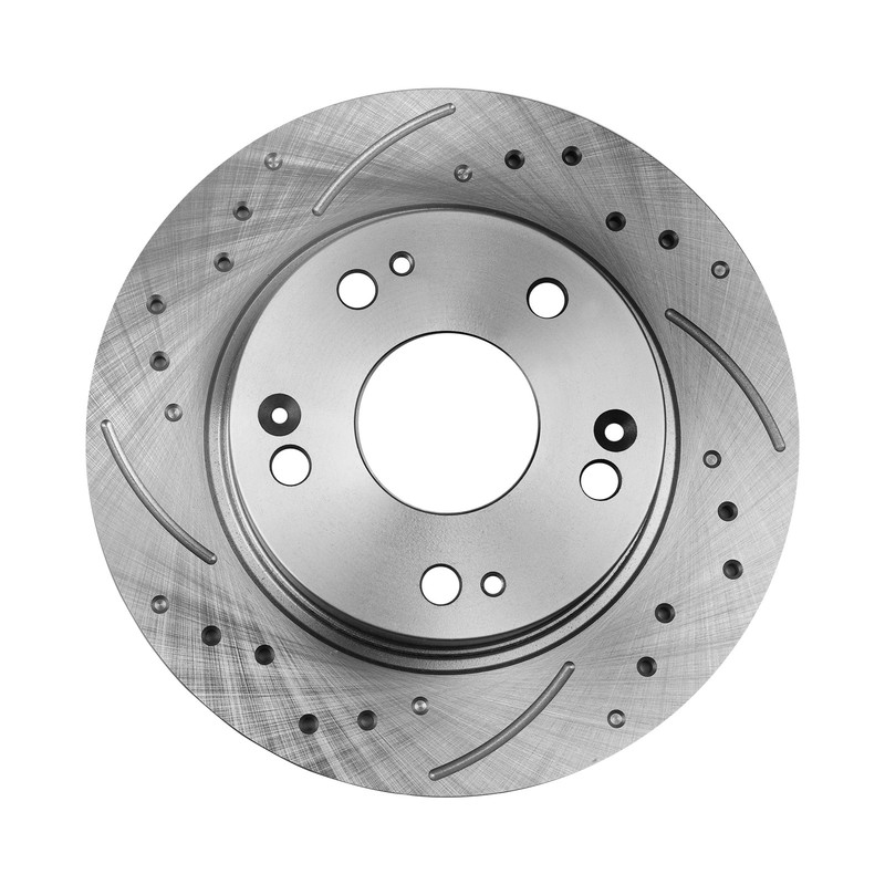 Front & Rear Drilled Disc Rotors Ceramic Brake Pads for 2006 - 2011 Honda Civic gallery