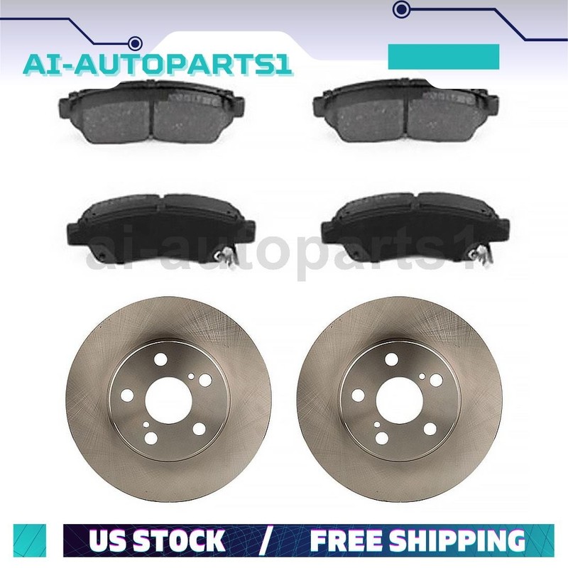For 1994 1995 1996 1997 Toyota Celica Front Brake Rotors & Brake Pads Kit Set