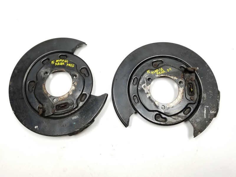 13 14 15 16 GMC Acadia Rear Brake Disc Rotor Guard Left & Right Pair OEM gallery