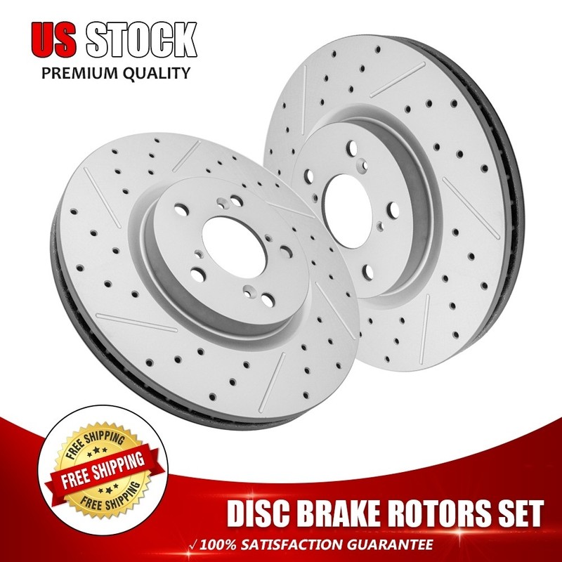 Front Brake Rotors Disc For 2009 2010 2011 2012 2013 2014 Acura TL Honda Odyssey