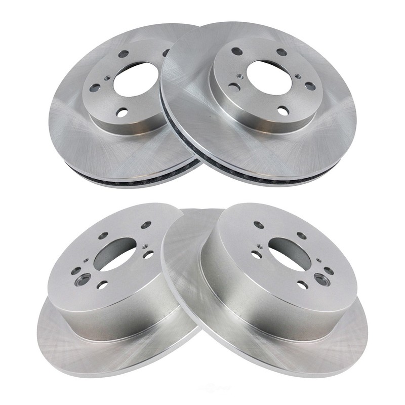 Disc Brake Rotor Set-4 Piece Brake Rotor Set TRQ BRA13647 fits 2004 Toyota RAV4