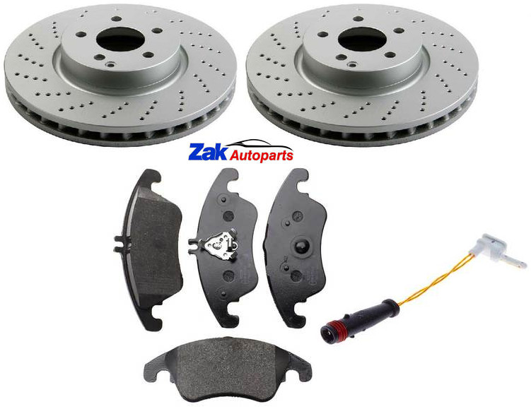FOR MERCEDES E200 E220 CDi E250 09-15 W212 FRONT BRAKE DISCS & PADS & SENSOR