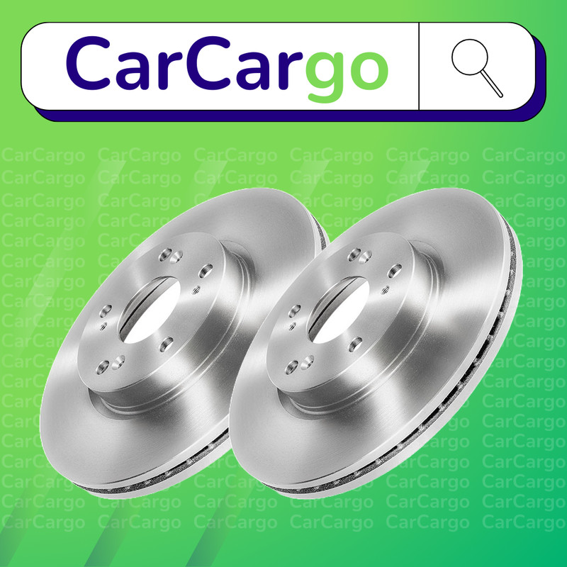 Premium Vented Front Brake Discs Pair Honda Civic 1.6 2005-2016 282 mm