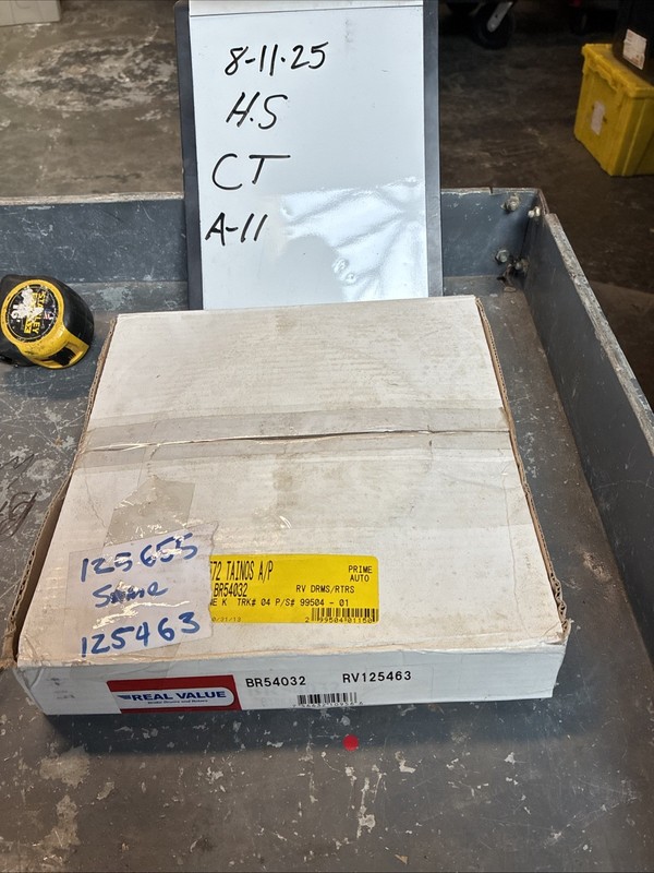 Real Value Disc Brake Rotor-Rear Disc IAP Dura BR54032