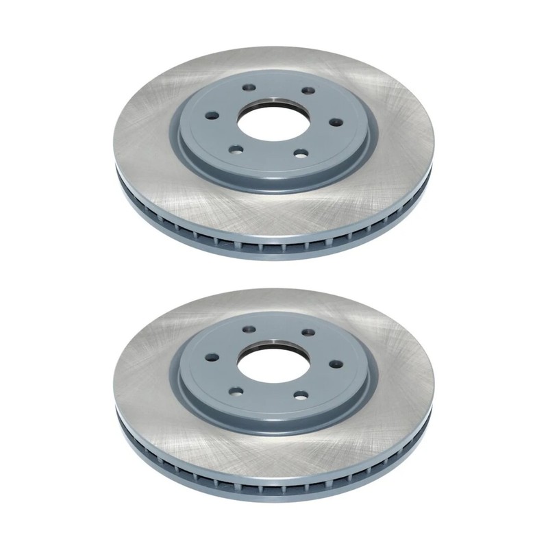 Front Set of 2 Titanium Disc Brake Rotors Pronto DuraGo BR900282-01