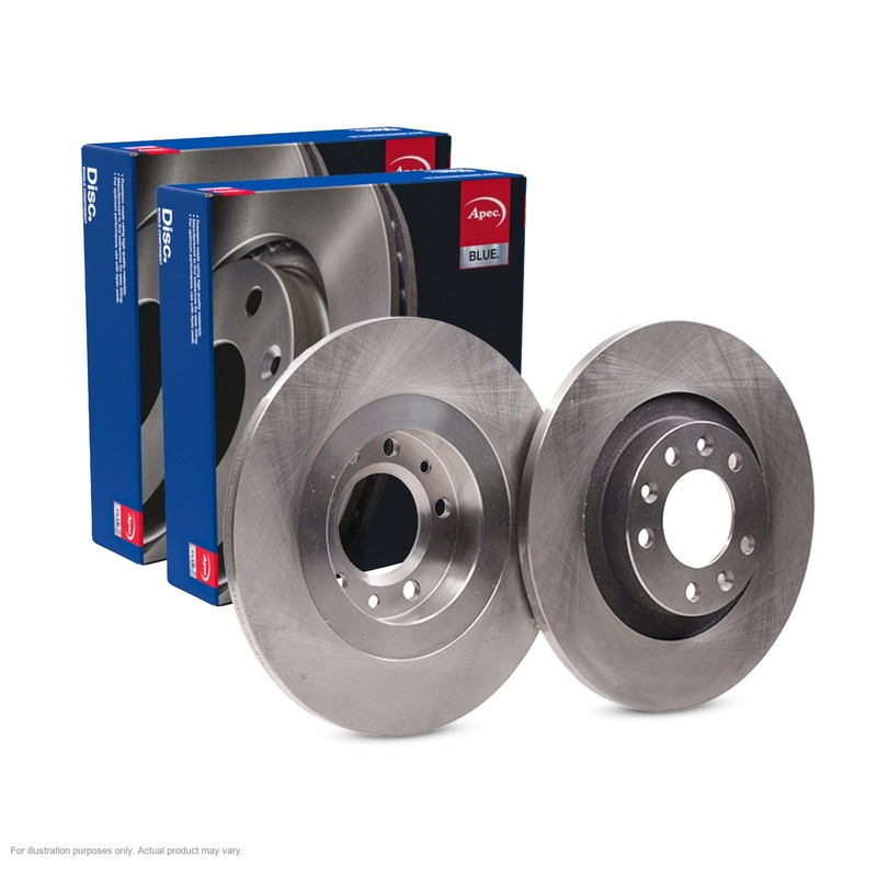 2x APEC Rear Brake Discs For PEUGEOT TRAVELLER Bus (V_) 1 75kW/102HP/1499cc