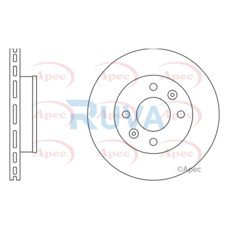 Fits Kia Picanto Hyundai i10 1.0 1.2 Ruva Front Brake Disc 5171207500