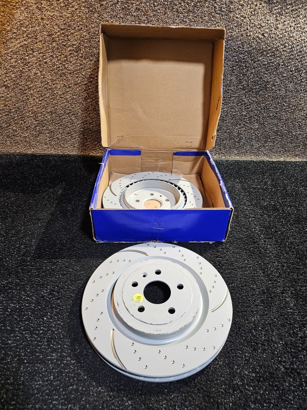 (QTY 2) EBC Brakes GD7519 Brake Rotor Right Side For Cadillac CTS 09-2014