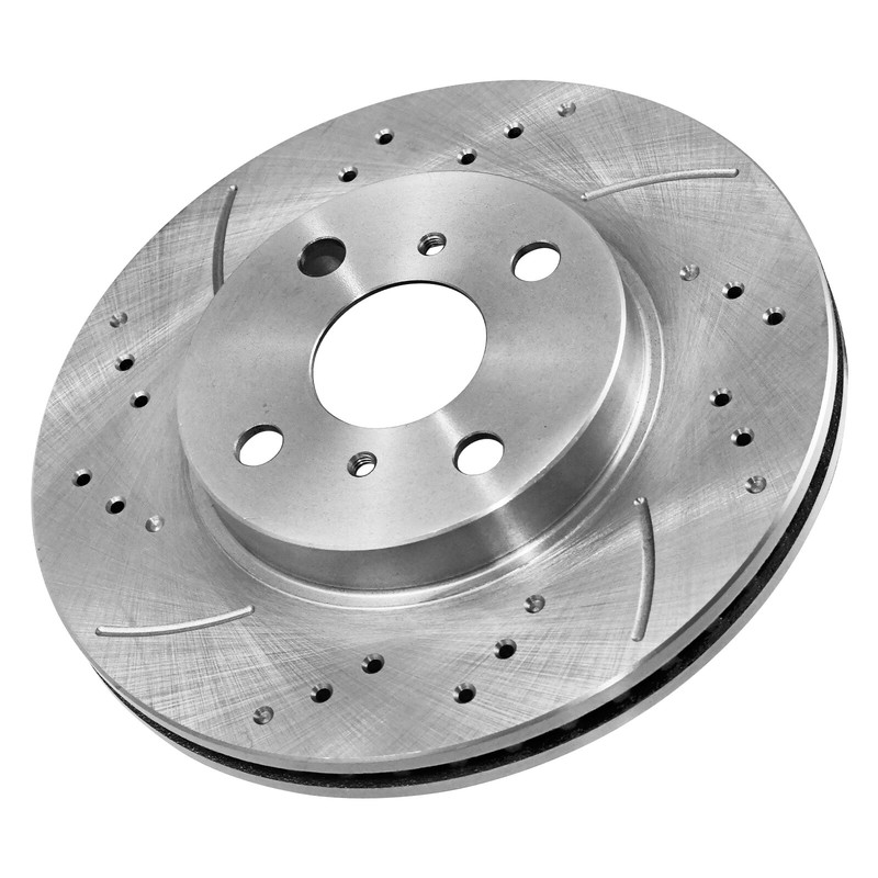 Front Drilled Rotors Ceramic Brake Pads for 2012 2013-2018 Toyota Yaris Prius C gallery