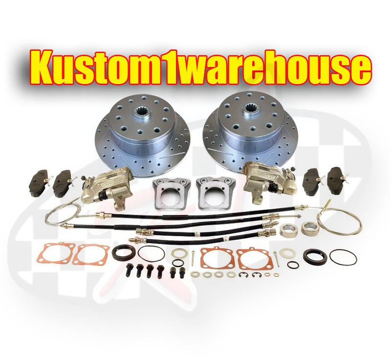 Rear disc brake conversion kit for 58-67 VW 5 lug Chevy w/emergency parking