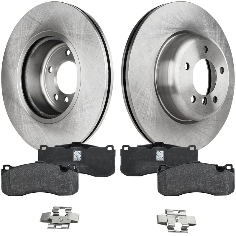 Front Brake Disc Rotors and Pads Kit For BMW 135i 2008 2009 2010 2011 2012 2013
