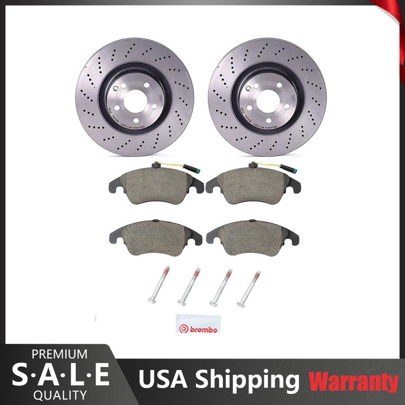 Brembo Front Brake Kit Disc Rotors Ceramic Pads for Mercedes C207 A207 W212 S212
