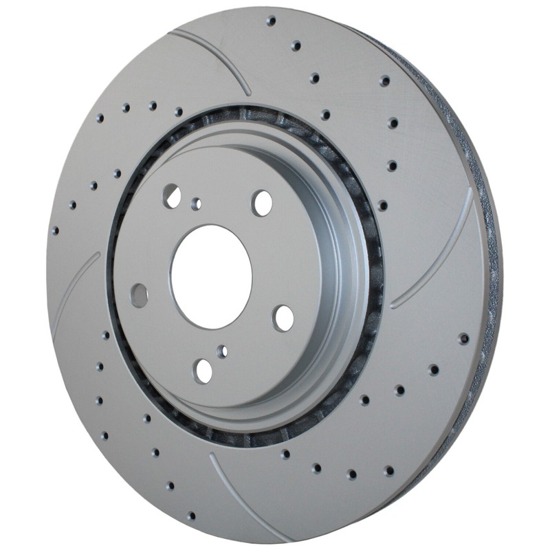 Bison Performance Pair 2 Front Drilled Coat 328mm Brake Rotors for Lexus Toyota gallery