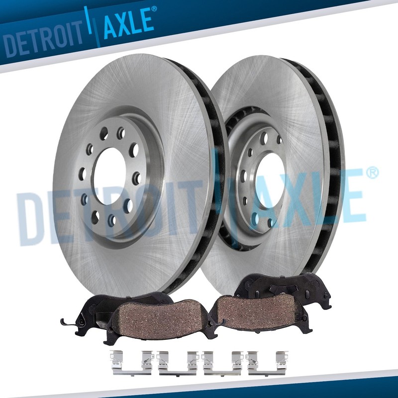 Front Brake Rotors Ceramic Brake Pads Kit for LaCrosse Envision Equinox Terrain