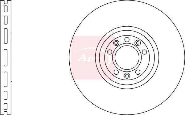 Brake Disc Front Vented Braking 340mm Diameter Fits Peugeot RCZ APEC DSK2882