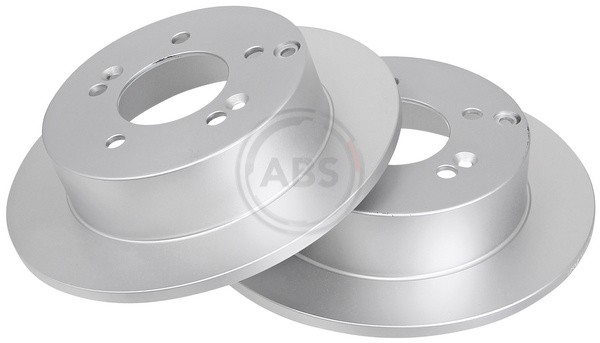 ABS 17897 Rear Brake Discs Pair 275mm Solid Fits Kia Carens 58411-1D000