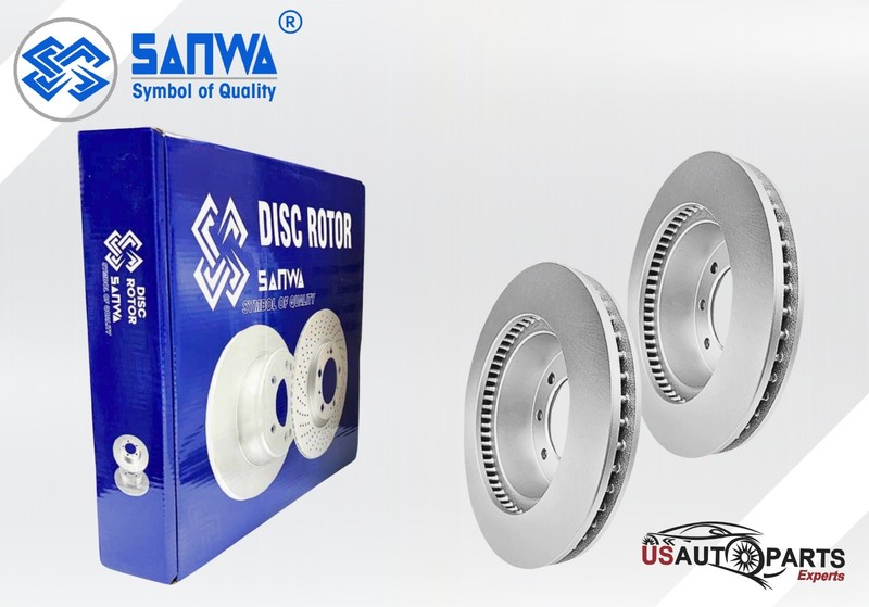 SANWA FRONT BRAKE ROTOR GEOMET &CERAMIC PAD KIT FOR DODGE CHARGE 2005-2020 3.6L gallery