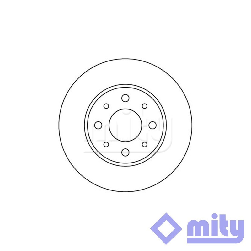Fits Ford Ka 2008-2014 1.0 1.2 D dCi 1.4 1x Brake Disc Front Mity