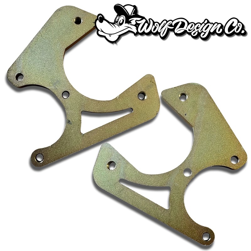 55-57 Belair Tri 5 Rear Disc Brake Conversion Kit Drilled Slotted Rotors E-Brake gallery