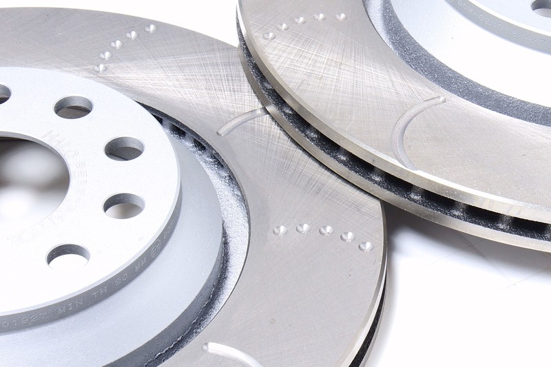 Audi S3 8V 2013-2019 Rear Dimpled & Grooved Discs with Mintex Pads gallery