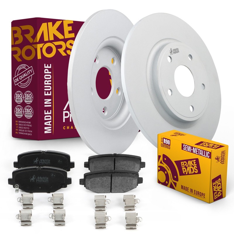Rear Disc Brake Pad Set & Brake Rotor Kit for Grand Caravan C/V Town & Country