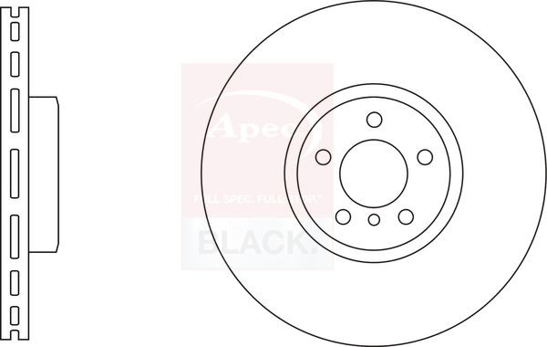 APEC DSK3232B Brake Disc Front Right O/S Driver Side Vented Fits BMW X5 X6
