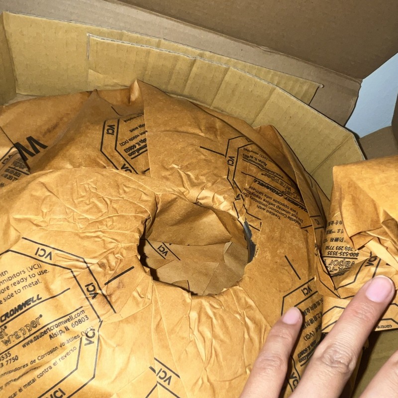 Pair New Motorcraft BRRF-271 Rear Brake Rotors 3W7Z-2C026-AB Crown Victoria OEM gallery