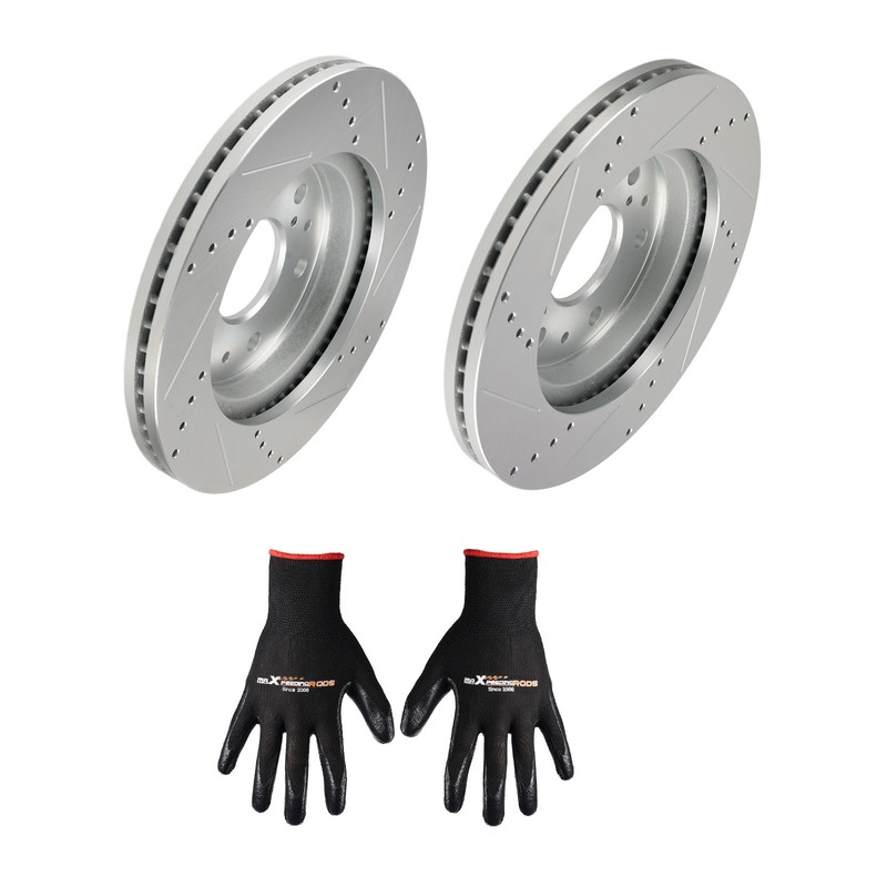 Front Drilled&Slotted Brake Rotor for Chevrolet Silverado 1500 LD 2019 S-55097 gallery