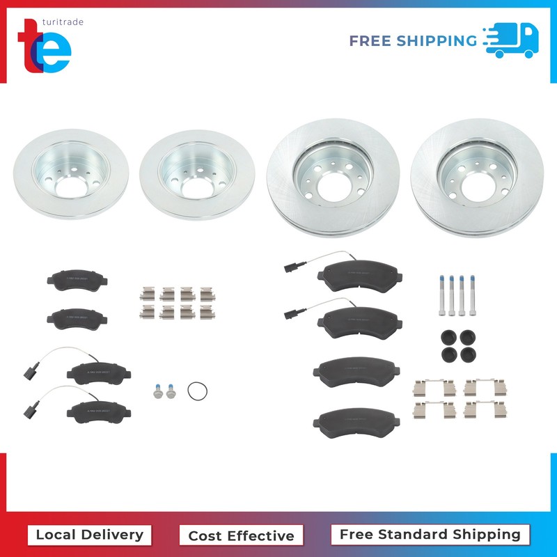 For Ram ProMaster 1500 2500 Front & Rear Disc Brake Rotors & Ceramic Brake Pads gallery