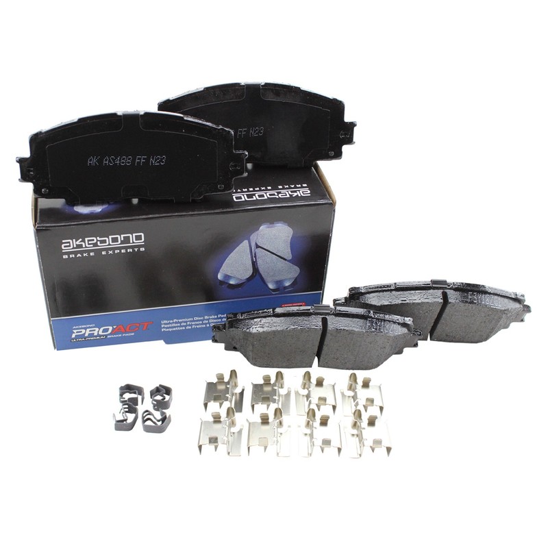 DuraGo Front Rotors Akebono ProACT Ceramic Brake Pads Kit For iQ Prius C Yaris gallery
