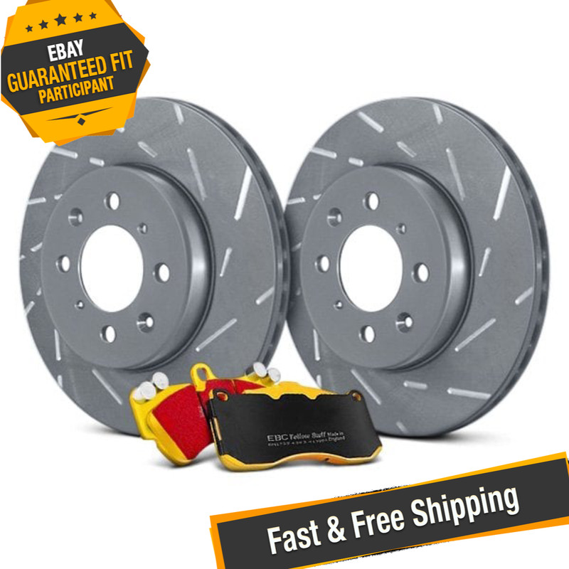 EBC S9KR1385 Stage 9 Super Sleeper Slotted Rear Brake Kit for 2010-2013 Audi A3