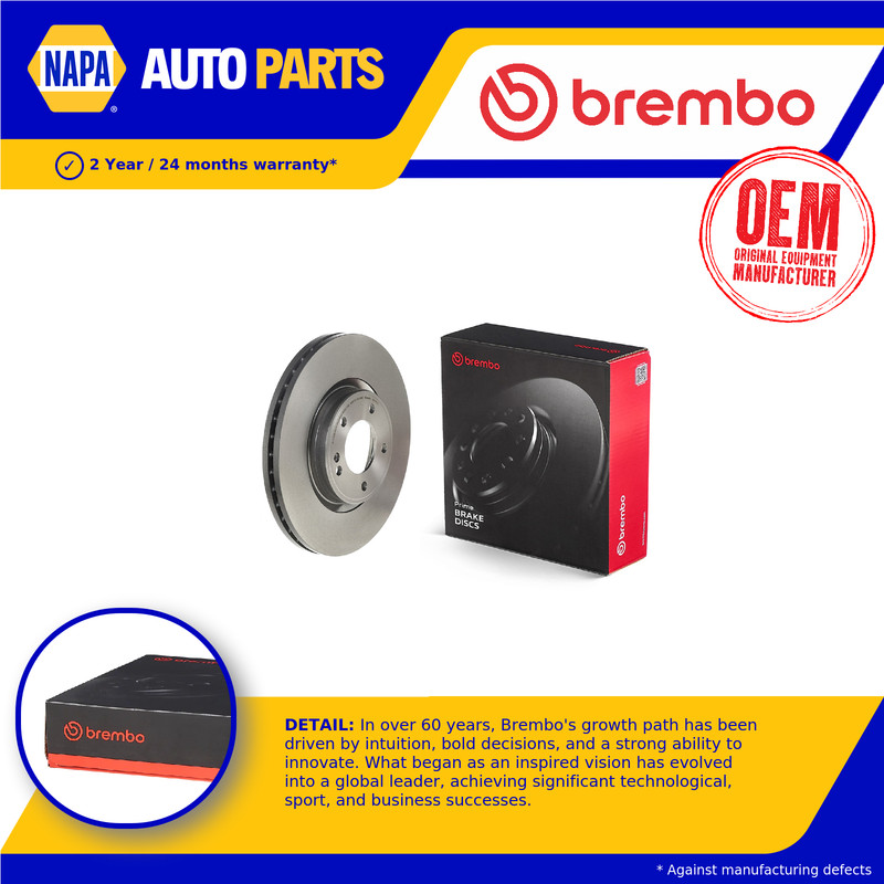 Brake Disc Single Vented fits MERCEDES G500 W463 4.0 Front 2018 on M176.980