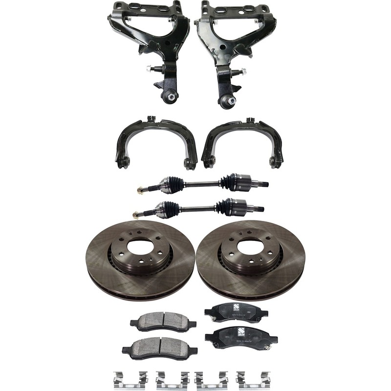 Control Arm Kit For 2006 Isuzu Ascender Front Left and Right Upper and Lower 4WD
