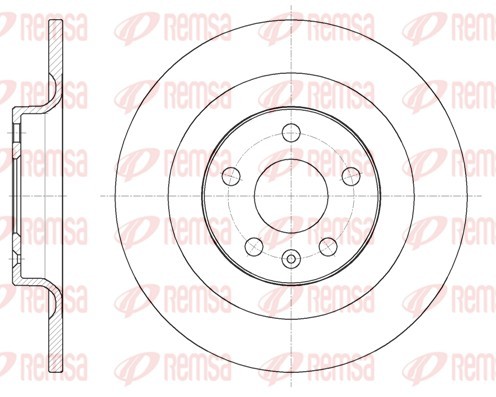 Remsa 61796.00 Brake Disc for Volvo, Volvo Asia