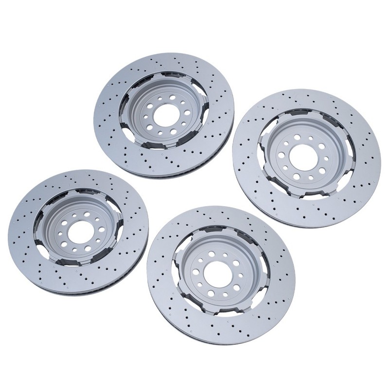 Kit Front Rear Brake Rotors For Alfa Romeo Giulia Stelvio Quadrifoglio 2017-2024 gallery