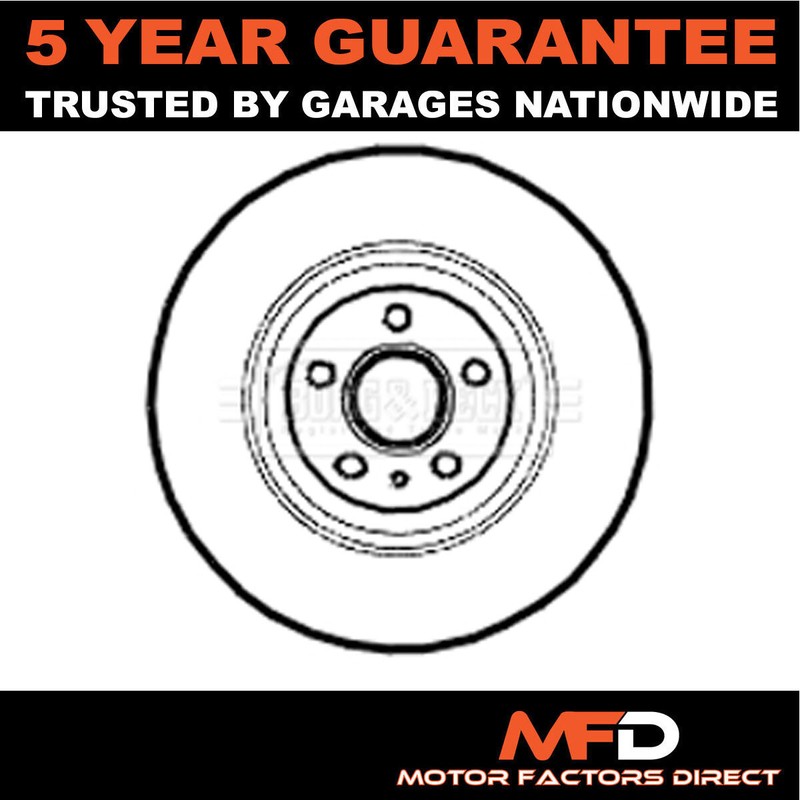 Fits Audi A5 A4 A6 Q5 MFD Front 1x Brake Disc 8K0615301M