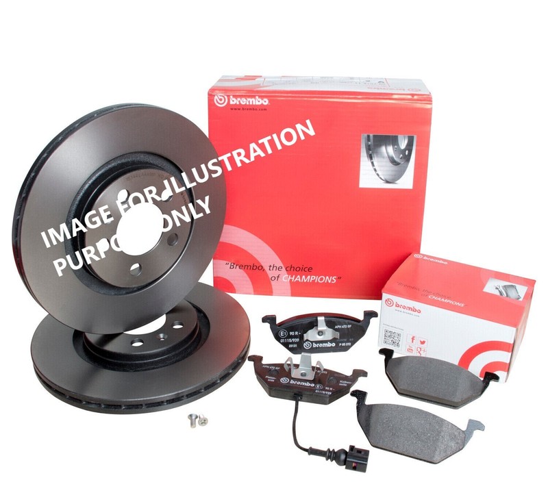 FOR VOLKESWAGEN Polo 1.4 MK 4 9N BREMBO FRONT BRAKE DISCS 288MM & BRAKE PADS SET