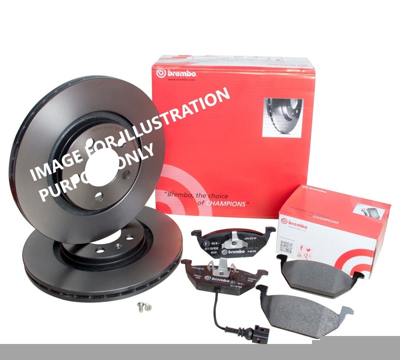 FOR VW Polo 1.0 TSI 110 MK 5 6R BREMBO FRONT BRAKE DISCS 288MM & BRAKE PADS SET