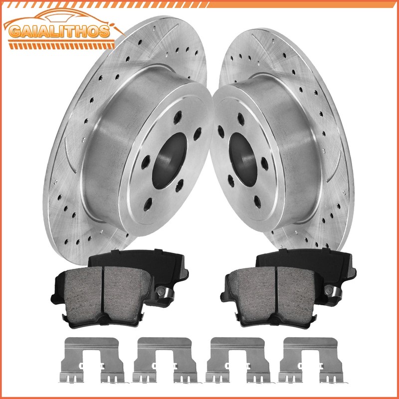 Rear Disc Brake Rotors & Brake Pads Kit for Charger 300 Dodge Challenger Charger