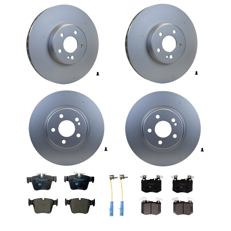 Hella Front & Rear Rotors Low-Met Disc Brake Pad Kit For X253 GLC300 Base 19-20